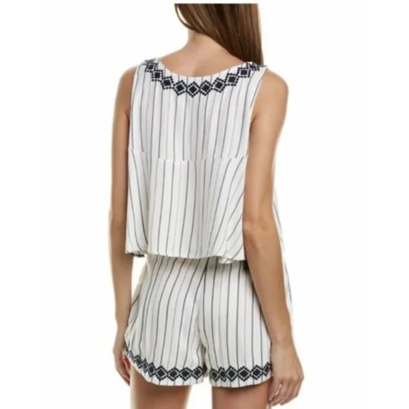 NWT L*Space Embroidered Tassel Tie Sides Bridget Top - Picture 3 of 9